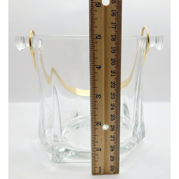 Ice Bucket Arte Murano Silvestri Cristal Made in Italy Bar Man Cave - Picture 7 of 9